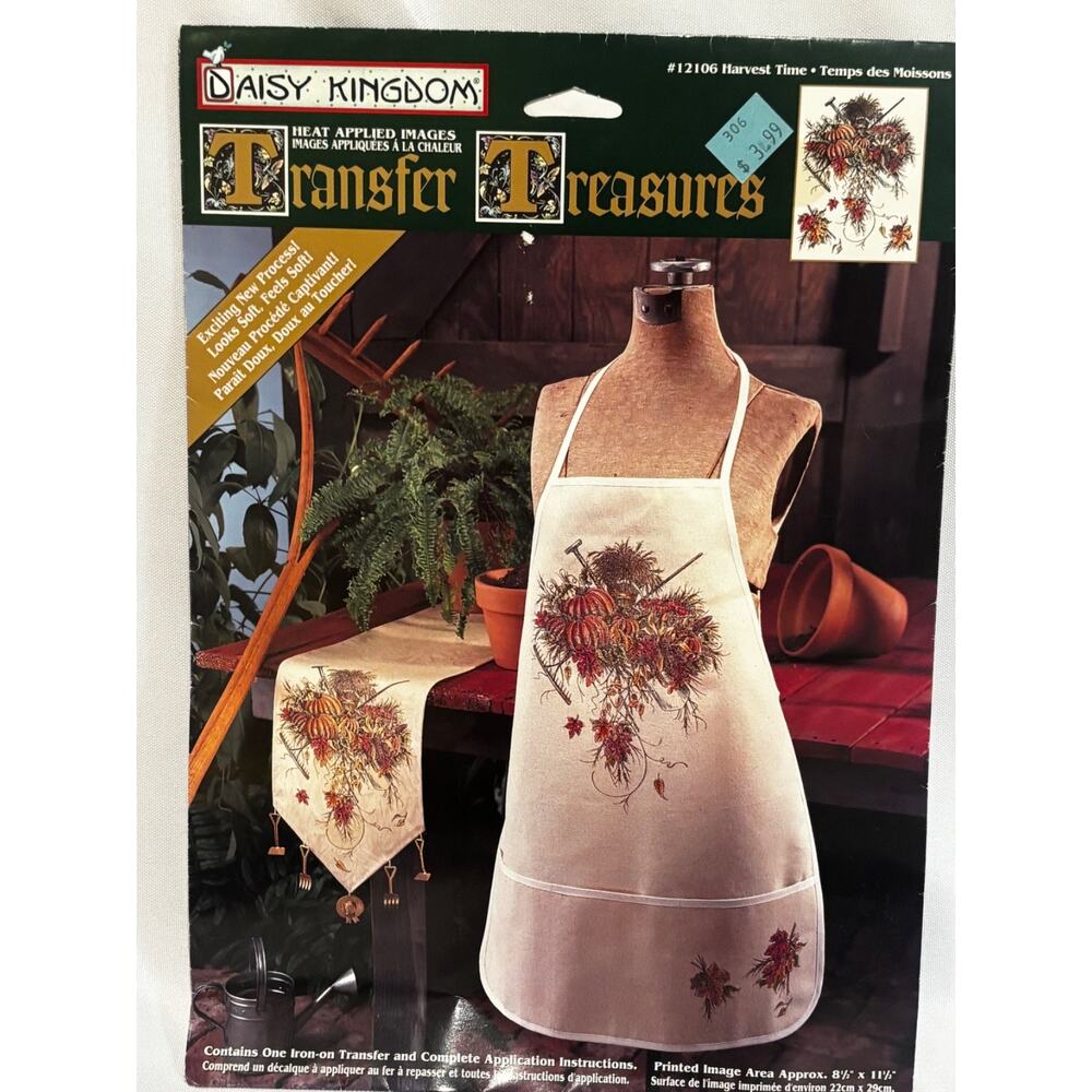 Vintage Daisy Kingdom Iron-on Transfer #12106 "HARVEST‎ TIME" Fall Thanksgiving
